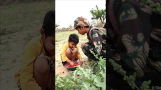 Village Life 😻 Indian Army and farmer #shorts #army #viral #farmer #watermelon