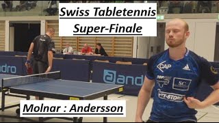 Swiss SUPERFINALE | Der Youtuber PingPongmaestro A.Andersson mit Doppel KurzNoppe ☝️ Vs C.Molnar