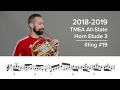 2018-2019 TMEA All-State French Horn Etude 3 - Kling 19