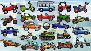 😱😲WORLD RECORD with EVERY VEHICLE! #2 - Hill Climb Racing 2