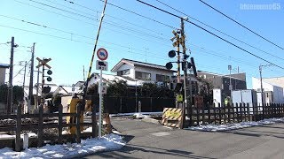 2018.1.27　南武線「坂下第二踏切」　Nambu Line Sakashita No.2 railroad crossing