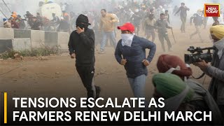 Farmers' Protest: Farmers Resume Delhi March Amid Rising Tensions | Delhi Chalo Farmer Protest