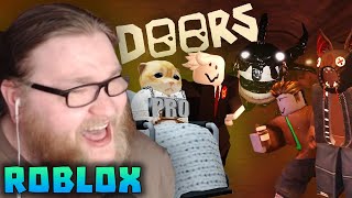 АЛЬЦЕСТ, АЛФЕДОВ, ДЖАСТ И ЖИРАФ ИГРАЮТ В ROBLOX! ХОРРОР-РЕЖИМЫ DOORS и BACKROOMS | Нарезки Альцеста