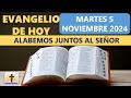 Lecturas del día de hoy Martes 5 de Noviembre de 2024