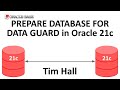 The PREPARE DATABASE FOR DATA GUARD Command in Oracle Database 21c