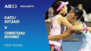 Kato/Sutjiadi v Christian/Kovinic Highlights | Australian Open 2023 First Round