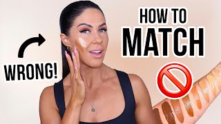 HOW TO MATCH YOUR FOUNDATION SHADE - THE RIGHT WAY!