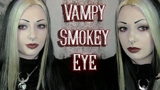 Vampy Smokey Eye Goth Makeup Tutorial | Toxic Tears