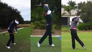 MICHELLE WIE - CME SWING FOOTAGE TIBURON GOLF COURSE REGULAR \u0026 SLOW MOTION 1080p HD