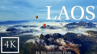 LAOS  [4K_UHD] | Relaxation Film | Explore the Beautiful regions by 4K drone