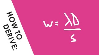 How to Derive the Double Slit Equation (for AQA) Quickly - A Level Physics