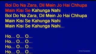 Bol Do Na Zara - Armaan Malik Hindi Full Karaoke with Lyrics ||