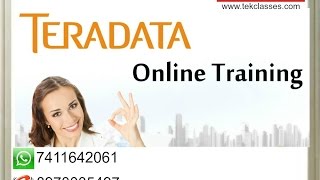 Teradata ETL (Extract, Transform and Load) or Data Warehousing