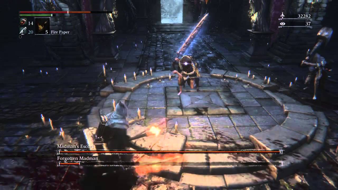 Bloodborne - Forgotten Madman Battle - YouTube