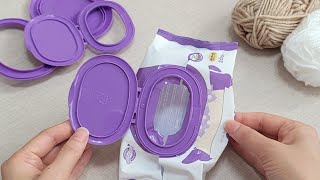 Great Idea Made with Used Wet Wipe Lids - Useful Crafts - Storage ideas