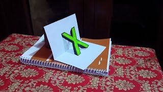 How to Draw the Letter X in 3D | 3D Trick Art on Paper Letter "X" Draw with a Pencil