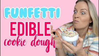 Funfetti Edible Cookie Dough Recipe For One #shorts #starbucksdrinks