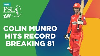 Colin Munro Hits Record Breaking 81 | Islamabad vs Quetta | Match 18 | HBL PSL 6 | MG2T