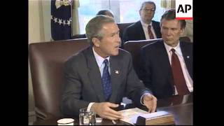 WRAP Bush tries to win domestic support for efforts to oust Saddam