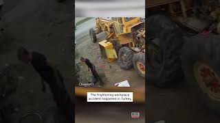 Mechanic Thrown as Tire Explodes #shorts