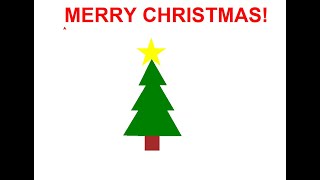 How to make a Merry Christmas Drawing Program in Python using Turtle