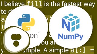 NumPy array initialization (fill with identical values)