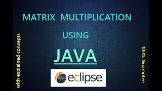 Matrix Multiplication in java | Matrix theory with practical | multiply two matrices in java
