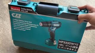 แกะกล่อง MAKITA HP333DWYE สว่านเจาะกระแทกไร้สาย ของแท้