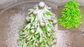 Елка из ЗЕФИРА.Новогоднее украшение./Christmas tree from marshmallows.