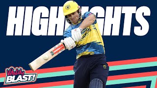 Yates \u0026 Hain Shine With The Bat | Northamptonshire vs Birmingham - Highlights | Vitality Blast 2023