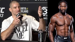 Sean Strickland reacts to Jared Cannonier as the backup for UFC 293 Main Event