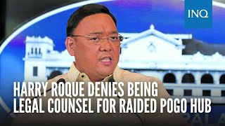 Harry Roque denies being legal counsel for raided Pogo hub