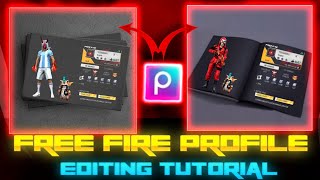 FREE FIRE 🔥BOOK PROFILE EDITING IN PICSART||HOW TO EDIT FREE FIRE PROFILE PICTURE#EDITING TUTORIAL 🥵