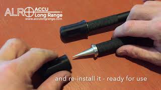 ACCU Long Range Bipod ERFS rapid change foot and foot spike system