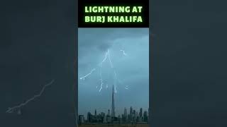Lightning at Burj Khalifa Dubai | #shortsvideo #shorts #dubai #burjkhalifa
