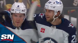 Jets' Kevin Stenlund Roofs Backhand Tip To Tie Game 2 vs. Golden Knights