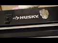 husky 20” 3 drawer small portable metal tool box beautiful toolbox 4k unboxing no talking