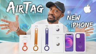 NEW Apple AirTag + Purple iPhone Unboxing \u0026 First Look!