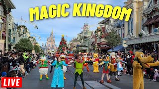 🔴 LIVE: Magic Kingdom Saturday for rides and the Christmas parades at Walt Disney World 12/21/2024