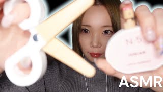 【ASMR】(Sub)寝落ちする😪木のおもちゃで髪の毛を整えるロールプレイ✂️✨ Hair salon roleplay with sleepy wooden toys.