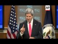 Secretary of state on Syria developments, UN report on attack