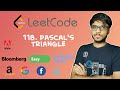 LeetCode - 118. Pascal's Triangle | Day 21 June Challenge