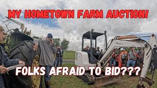 Hometown Farm Equipment Auction! Folks Afraid to Bid?