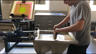 Two Color Textile Setup and Printing