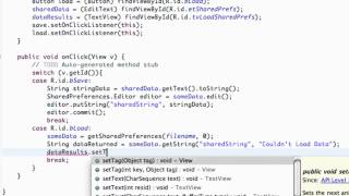 Android Application Development Tutorial 97 Loading SharedPreferences Data YouTube