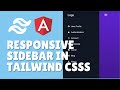 How to make responsive sidebar in Tailwind css?