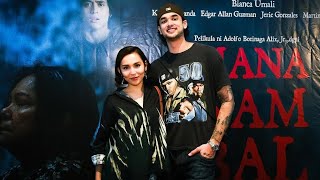 Cutesy Kobe Paras and Kyline Alcantara, spotted at the special screening of \