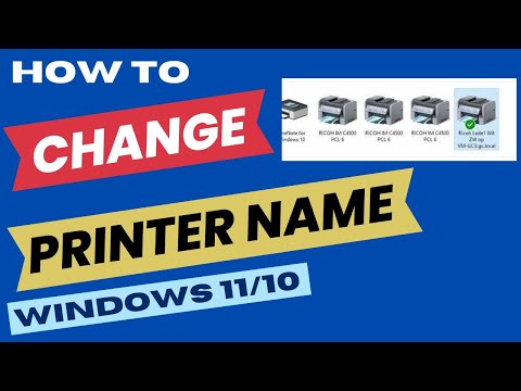 Change printer name in Windows 10/11