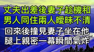 丈夫出差妻子趁機聲稱哥哥的男子同住兩人曖昧不清，回來後撞見妻子坐在他腿上親密的一幕瞬間氣炸！真實故事 ｜都市男女｜情感｜男閨蜜｜妻子出軌｜楓林情感