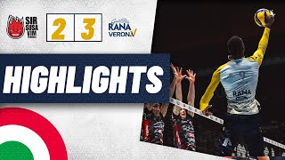 HIGHLIGHTS | Sir Susa Vim Perugia-Rana Verona | Semifinale Coppa Italia